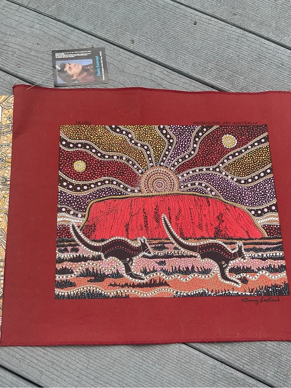 Vintage Original Australia Aboriginal Art Danny Eastwood 16.5” x 20”